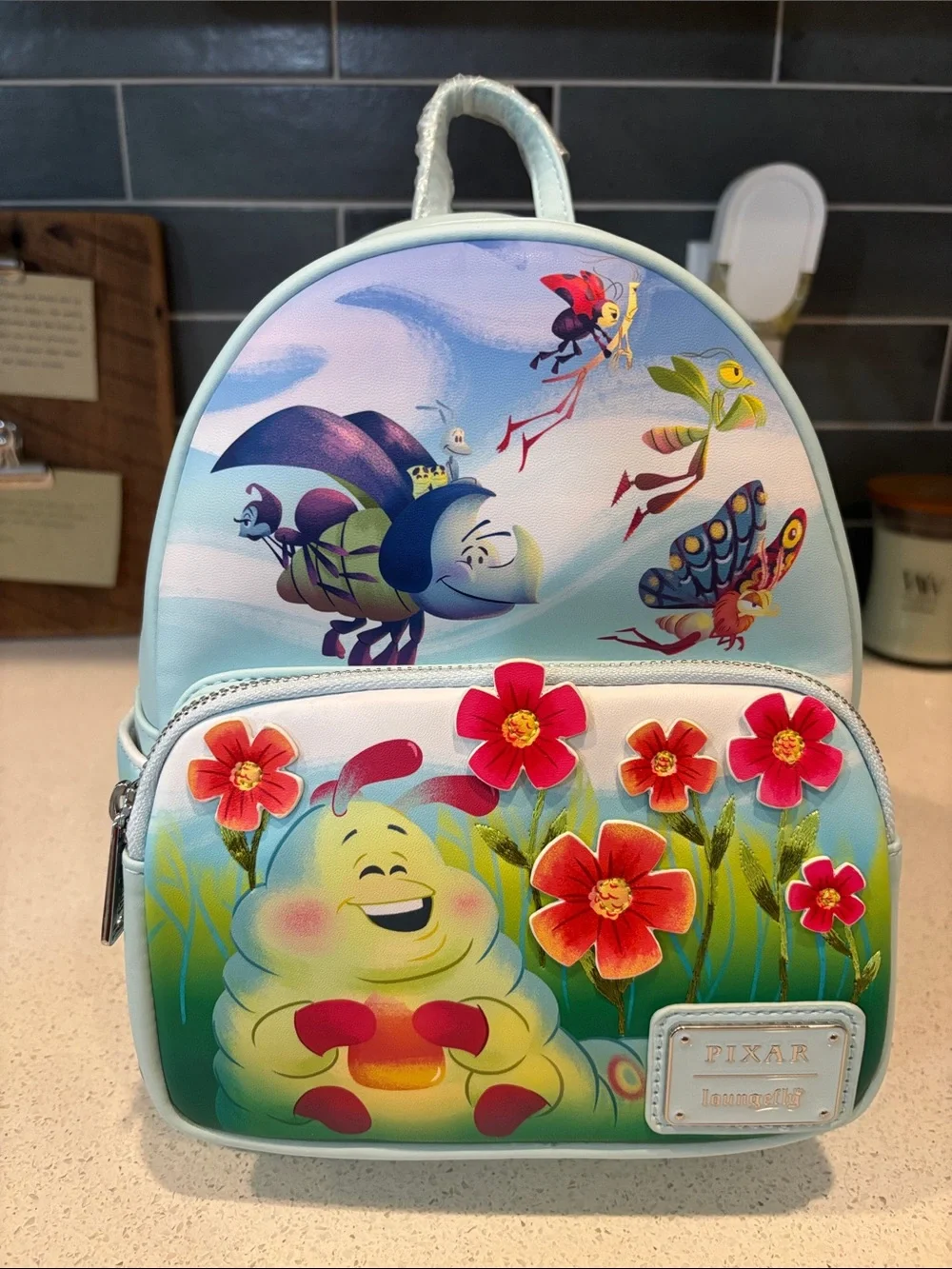 A Bug's Life Floral Loungefly Mini Backpack - NWT